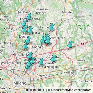 Mappa Via della Guerrina, 20052 Monza MB, Italia (7.49765)