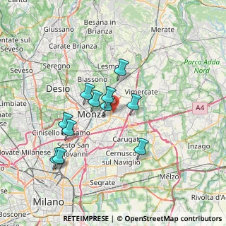 Mappa Via della Guerrina, 20052 Monza MB, Italia (6.17364)