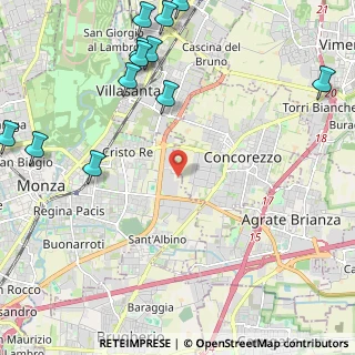Mappa Via della Guerrina, 20052 Monza MB, Italia (3.0375)