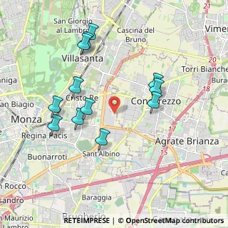 Mappa Via della Guerrina, 20052 Monza MB, Italia (1.91833)