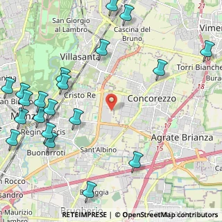 Mappa Via della Guerrina, 20052 Monza MB, Italia (3.0105)