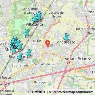 Mappa Via della Guerrina, 20052 Monza MB, Italia (2.7595)