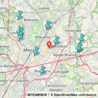 Mappa Via della Guerrina, 20052 Monza MB, Italia (4.71909)