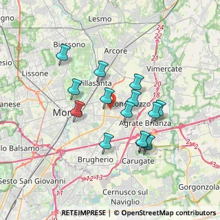 Mappa Via della Guerrina, 20052 Monza MB, Italia (3.03071)
