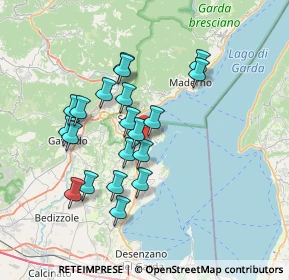 Mappa Via Fontana Vecchia, 25010 San Felice del Benaco BS, Italia (6.3485)