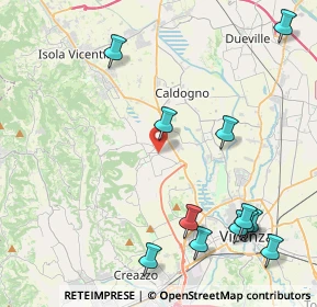 Mappa Via Bellini, 36030 Costabissara VI, Italia (5.28583)