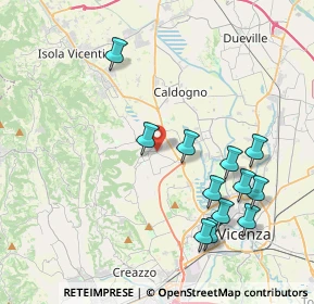 Mappa Via Bellini, 36030 Costabissara VI, Italia (4.24333)