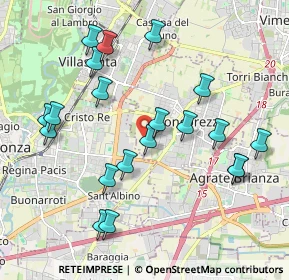 Mappa Via F.lli Villa, 20863 Concorezzo MB, Italia (2.0895)