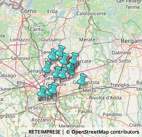 Mappa Via F.lli Villa, 20863 Concorezzo MB, Italia (9.14538)