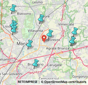 Mappa Via F.lli Villa, 20863 Concorezzo MB, Italia (4.75182)