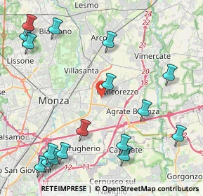 Mappa Via Privata F.lli Villa, 20863 Concorezzo MB, Italia (5.55176)