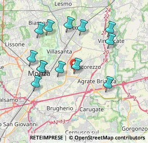 Mappa Via Privata F.lli Villa, 20863 Concorezzo MB, Italia (3.82692)