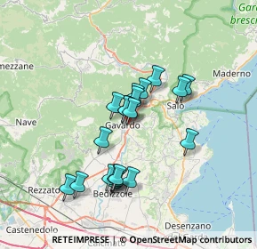 Mappa 25085 Gavardo BS, Italia (5.7255)