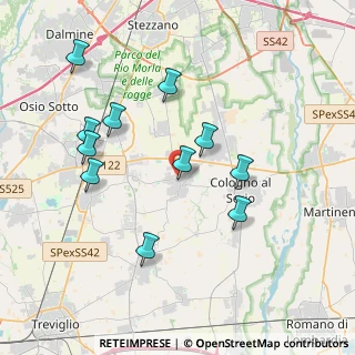 Mappa Via Monsignore A. Vismara, 24050 Spirano BG, Italia (3.75273)