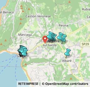 Mappa Via le Sponde, 37010 Costermano VR, Italia (1.8635)