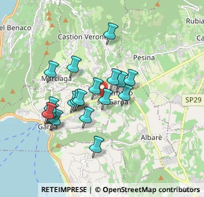 Mappa Via le Sponde, 37010 Costermano VR, Italia (1.516)