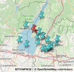 Mappa Via le Sponde, 37010 Costermano VR, Italia (11.479)
