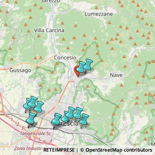 Mappa Villaggio Prealpino Via Settima, 25128 Brescia BS, Italia (5.41769)