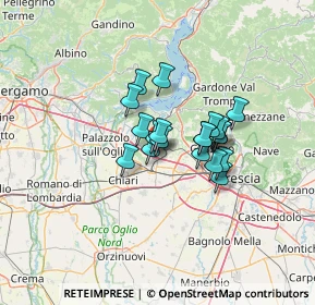 Mappa Via Iseo, 25046 Cazzago San Martino BS, Italia (8.5315)