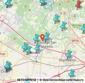 Mappa Via Iseo, 25046 Cazzago San Martino BS, Italia (6.1525)