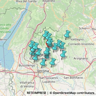 Mappa CAP, 37020 Cerro Veronese VR, Italia (9.335)