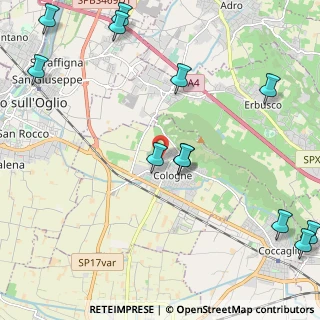 Mappa Via Gnecchi Rina, 25033 Cologne BS, Italia (2.92333)
