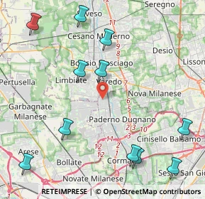 Mappa Via Pietro Micca, 20037 Paderno Dugnano MI, Italia (5.34273)