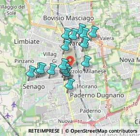 Mappa Via Pietro Micca, 20037 Paderno Dugnano MI, Italia (1.30529)
