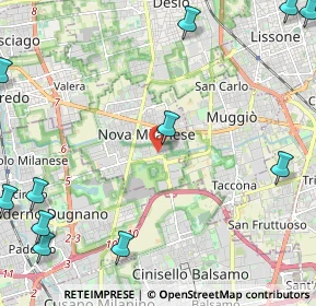 Mappa Via Amilcare Ponchielli, 20834 Nova Milanese MB, Italia (3.45833)