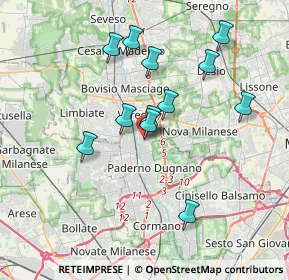 Mappa Via della Libertà, 20037 Paderno Dugnano MI, Italia (3.31917)