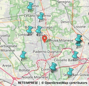 Mappa Via della Libertà, 20037 Paderno Dugnano MI, Italia (5.05167)