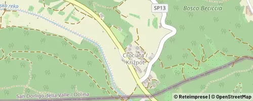 Mappa San Dorligo della Valle