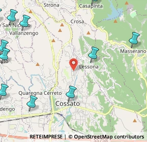 Mappa Villaggio Lorazzo, 13836 Cossato BI, Italia (3.36273)