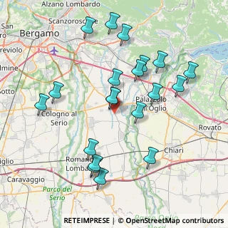 Mappa Zona Industriale, 24050 Palosco BG, Italia (8.0745)