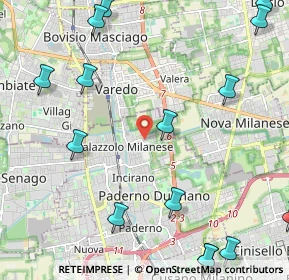 Mappa Via Riccardo Rosati, 20037 Paderno Dugnano MI, Italia (3.17563)