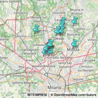 Mappa Via Riccardo Rosati, 20037 Paderno Dugnano MI, Italia (5.22583)