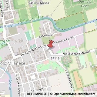 Mappa Via Giuseppe Mazzini, 25, 20037 Paderno Dugnano, Milano (Lombardia)