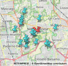 Mappa Via Guglielmo Oberdan, 20834 Nova Milanese MB, Italia (1.63)