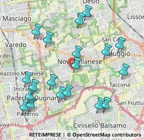 Mappa Via Guglielmo Oberdan, 20834 Nova Milanese MB, Italia (2.26263)