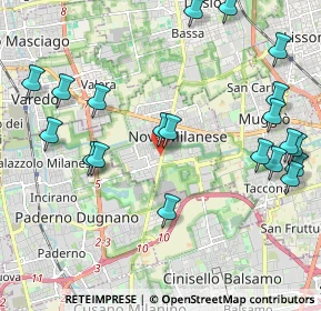 Mappa Via Guglielmo Oberdan, 20834 Nova Milanese MB, Italia (2.4785)