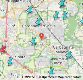 Mappa Via G. Bellini, 21042 Caronno Pertusella VA, Italia (2.98615)