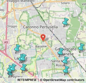 Mappa Via G. Bellini, 21042 Caronno Pertusella VA, Italia (3.23667)