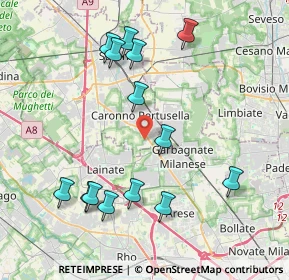 Mappa Via G. Bellini, 21042 Caronno Pertusella VA, Italia (4.26857)
