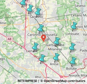 Mappa Via G. Bellini, 21042 Caronno Pertusella VA, Italia (4.47182)
