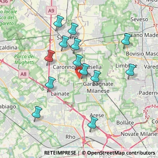 Mappa Via G. Bellini, 21042 Caronno Pertusella VA, Italia (3.90692)