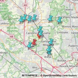 Mappa Via G. Bellini, 21042 Caronno Pertusella VA, Italia (3.51846)