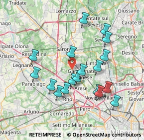 Mappa Via G. Bellini, 21042 Caronno Pertusella VA, Italia (7.11)
