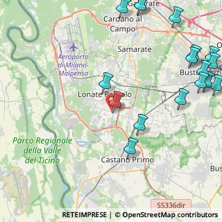 Mappa Via Francesco Baracca, 21015 Lonate Pozzolo VA, Italia (6.5385)