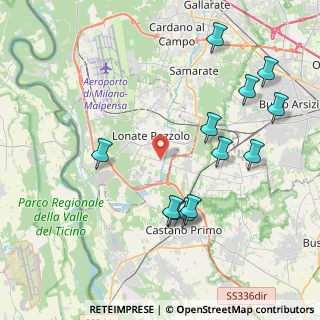 Mappa Via Francesco Baracca, 21015 Lonate Pozzolo VA, Italia (4.45167)