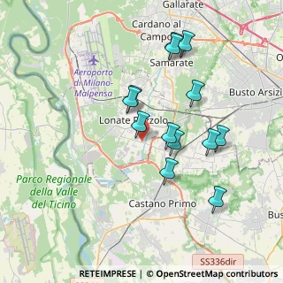 Mappa Via Francesco Baracca, 21015 Lonate Pozzolo VA, Italia (3.43538)